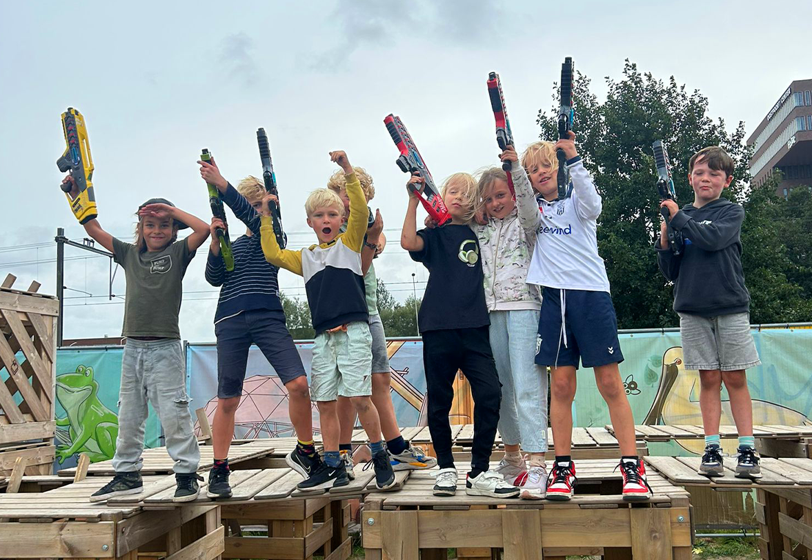 Playground en Lasergame feestje