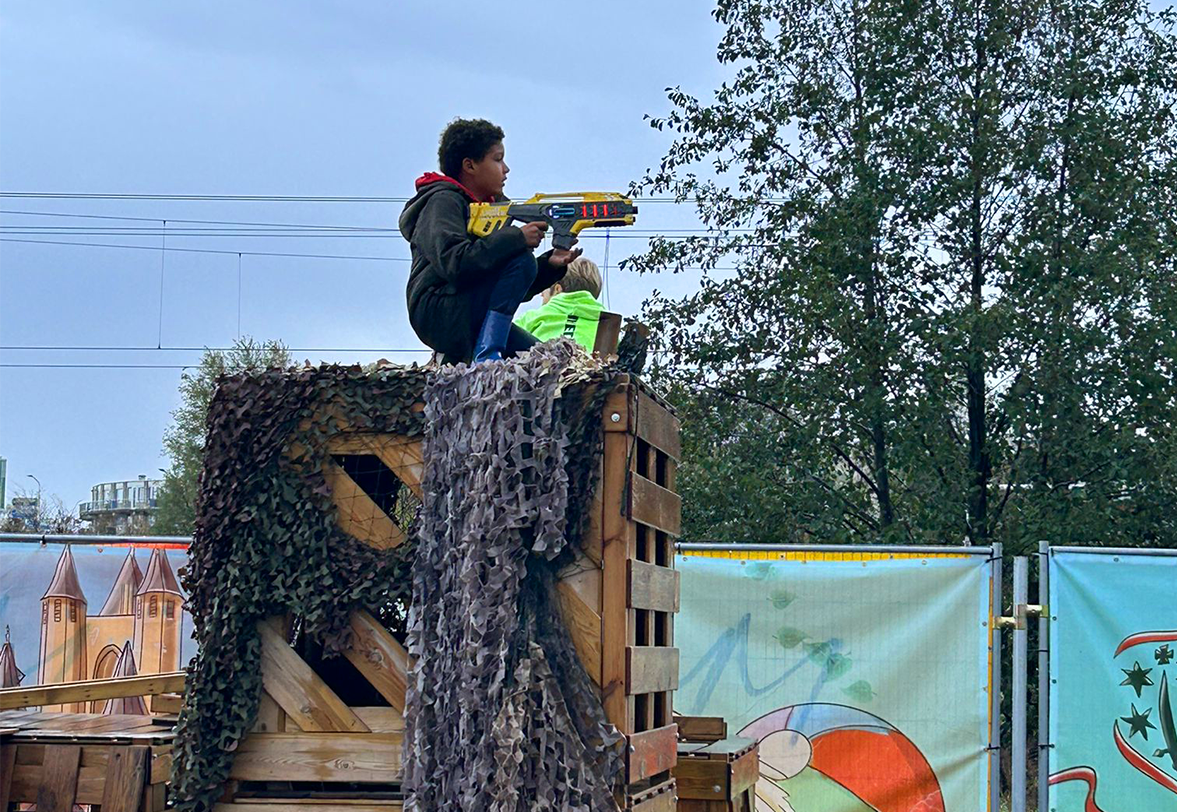 Playground en Lasergame feestje